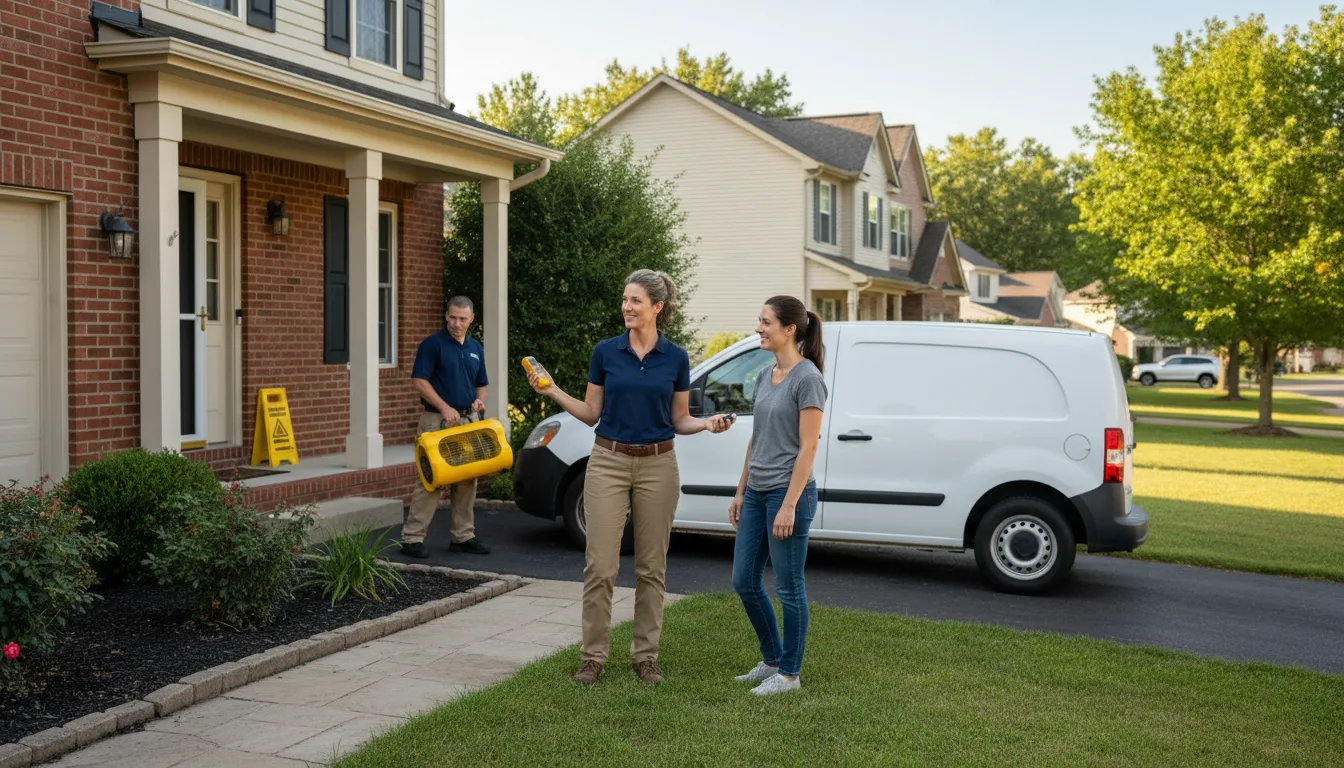 Residential water damage restoration in Rangely, CO